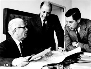 b. pininfarina président, s. pininfarina et ing. r. carli directeurs généraux, 1963