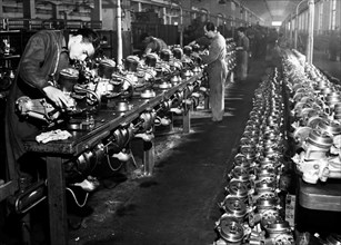 département de fabrication des moteurs lambretta, 1950