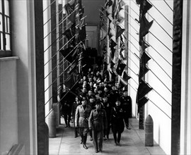 mussolini à l'exposition sur la révolution fasciste, 1932