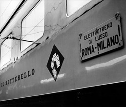 détail du train etr 303 settebello, 1960