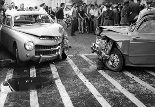 accident de voiture, 1955
