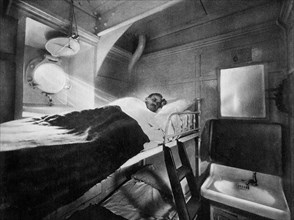 paquebot transatlantique giulio cesare, cabine de troisième classe, 1930