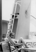 pont avec piscine sur le ferry appia, 1961