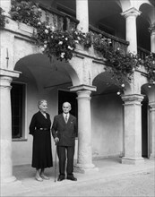 luigi einaudi ancien président de la république avec donna ida, 1960