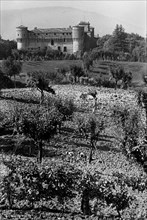 vue du château de perugia depuis civitella ranieri, 1968