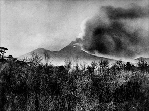 service de l'éruption du vésuve du 4 avril 1906, vésuve, début de la grande éruption du 4 avril 1906