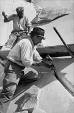 travailleurs dans la carrière de marbre, 1961