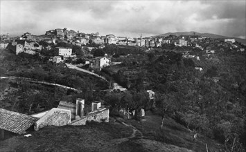 panorama d'anagni, frosinone, 1910 1920