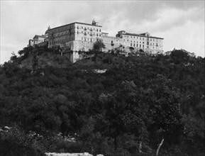 vue de l'abbaye du montecassino, 1910 1920