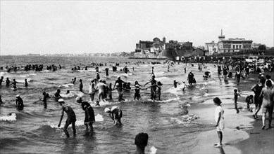 lazio, plage est à nettuno, 1910 1920
