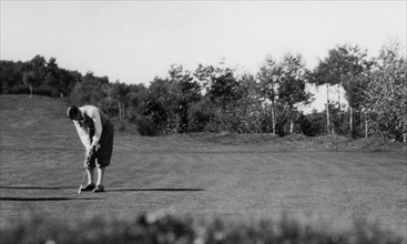 match de golf, venise, 1930