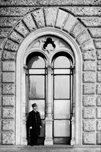 italie, milan, entrée de la caisse d'épargne, 1910 1920