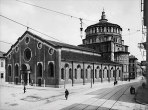 italie, milan, église de santa maria delle grazie, 1900 1910