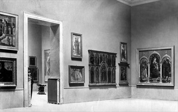italie, milan, intérieur de la galerie de photos brera, 1910 1920