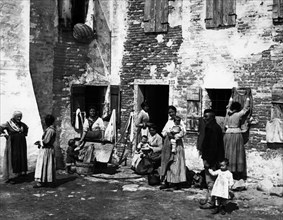italie, padoue, cours, vie quotidienne, 1910 1920