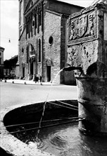 italie, veneto, belluno, piazza duomo, 1920 1930