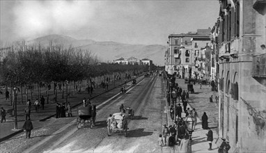 italie, sardaigne, cagliari, via roma, 1904