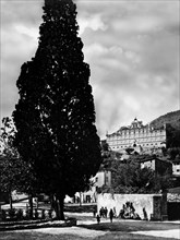 italie, toscane, collodi, vue de la villa garzoni, 1910 1920