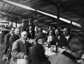 italie, venise, excursion et déjeuner pour les randonneurs, 1919