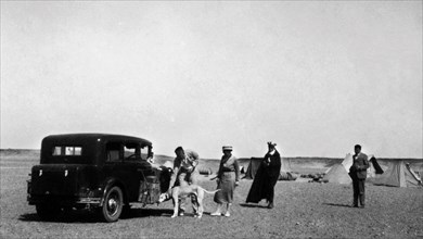 afrique, libye, camp sur le broch-gheriat en tripolitaine, 1935