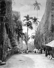 asie, sri lanka, sanctuaire bouddhiste à matale près de kandi, 1910
