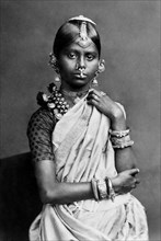 sri lanka, kandi, fille indigène cinghalaise, 1900 1910