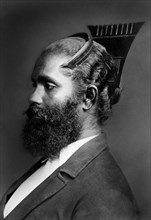 sri lanka, kandi, portrait d'un homme indigène cinghalais, 1900 1910