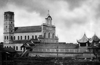 chine, hang chung, l'imposante cathédrale, 1920 1930
