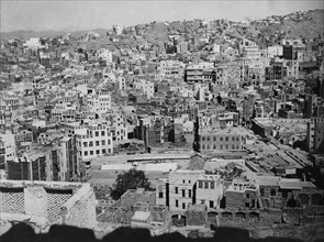 arabie saoudite, mecque, vue de la ville sainte, 1953