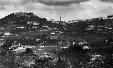 toscane, vue de fiesole, 1910 1920