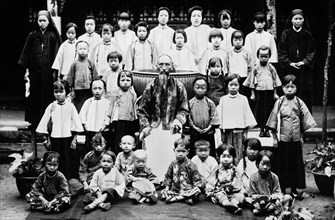 asie, chine, école missionnaire de sisiang dans le sud de la scanie, 1933