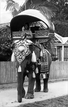 asie, thaïlande, pèlerin bouddhiste de haut rang, années 1920