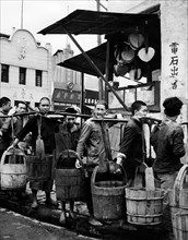 asie, chine, transporteurs d'eau, 1956