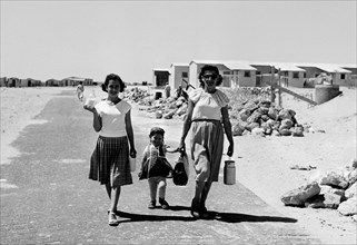 moyen-orient, israel, ashdod yam city, 1958