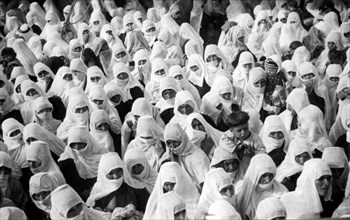 afrique, libye, foule de femmes druzes, 1939