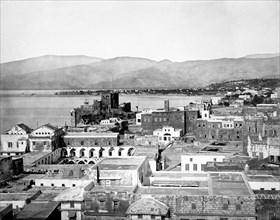 moyen-orient, liban, beyrouth, vue de la ville, 1910 1920