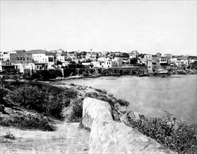 medio oriente, libano, beirut, veduta della città, 1910 1920