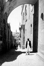 israele, gerusalemme, la via dolorosa, 1910