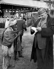 pakistan, un vieux mendiant, 1955