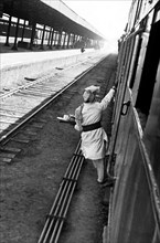 pakistan, addetto ai servizi di ristorazione sui treni, 1955