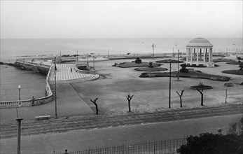 toscana, livorno, veduta della terrazza costanzo ciano ora terrazza mascagni, 1930