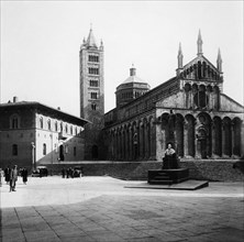 italia, toscana, massa marittima, veduta della cattedrale, 1910 1920