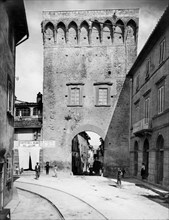 italia, toscana, lastra a signa, veduta di porta fiorentina, 1910 1920