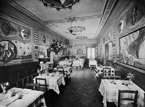 europa, italia, toscana, firenze, interno della taverna dei ghiottoni, 1930 1940
