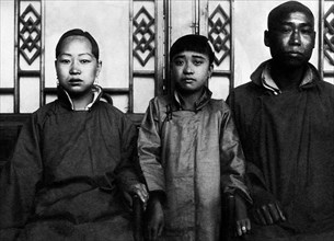 asia, cina, ritratto di cinesi istruiti dello scensi settentrionale, 1920 1930