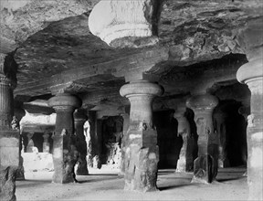 asie, inde, bombay, temple des éléphants, 1900 1910
