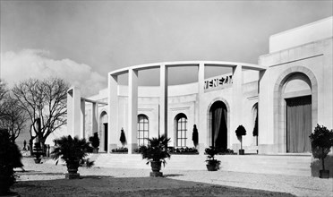 italie, venise, vue extérieure du pavillon de venise, 18e exposition artistique de venise, 1932