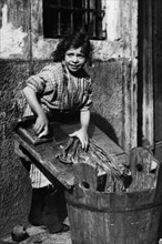 italia, venezia, giovane lavanderina, 1900 1910
