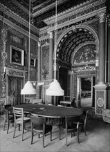 italie, venise, une chambre du palazzo vendramin calergi, 1930 1940