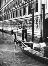 italie, venise, le pont des soupirs, 1962